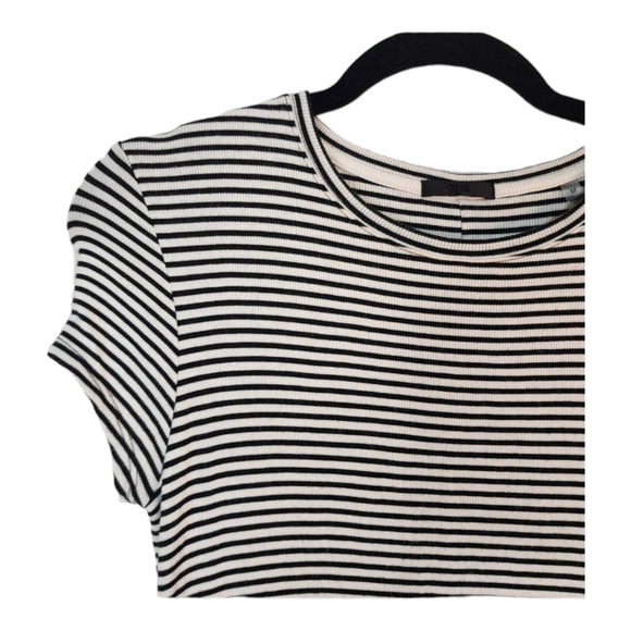 ATM Anthony Thomas Melillo black and white striped midi dress size medium - Picture 2 of 7